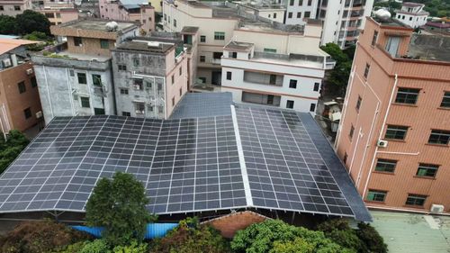 Instalación de una planta de energía solar de 123,28 kW en Dongguan, China