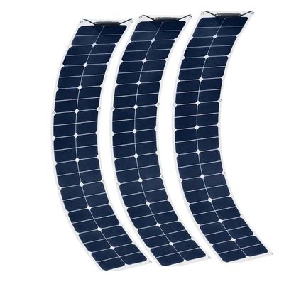 Un buen precio. 22w Energía solar Panel solar flexible de contacto trasero Celular para vehículos RV Motor en línea