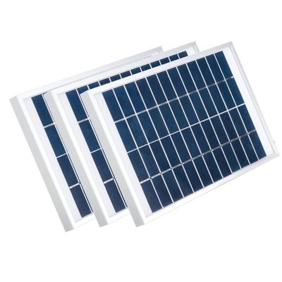 Un buen precio. Panel solar de vidrio pequeño 5w 12v Célula solar policristalina para luz LED en línea