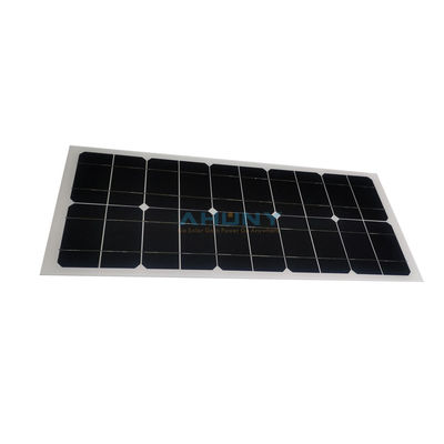 Un buen precio. Panel solar monocristalino Panel solar de vidrio 30W 35w Producción de energía para el proyecto de sistema inteligente Estación de carga móvil en línea