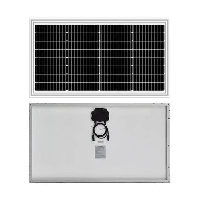 Un buen precio. 60W 65w Mono Blanco Negro de vidrio de hoja trasera Panel solar Pv Módulo delgado Temperatura extrema 20v Vmp Para pila de batería de 12v en línea
