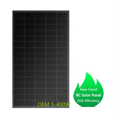 Un buen precio. Factory Wholesale 26% High Efficiency Solar Panels HPBC Pv Module 50W 100W 200W 300W 400W Best Quality Glass Solar Panel for Roof Rv Boat Yacht  en línea