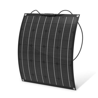 Un buen precio. Superficie de fibra negra ETFE 50w Panel solar flexible para yates RV Camping Viajes fuera de la carretera en línea
