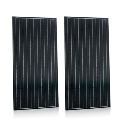 Un buen precio. Panel solar de vidrio fotovoltaico mono 150w 160w 180w 12v Panel solar policristalino en línea