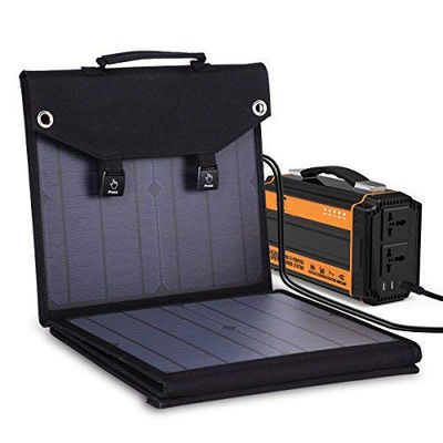 Un buen precio. Panel solar portátil plegable 100W Todo en un solo módulo Kit de panel solar para RV Camping smartphone rv camp celular computadoras portátiles en línea