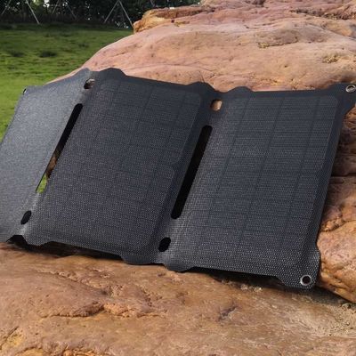 Un buen precio. 14W 21W 28W Panel solar pequeño cargador de campamento Panel de generador solar portátil al aire libre en línea