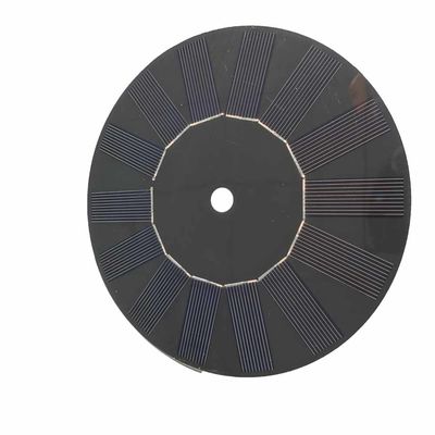 Un buen precio. 2.1w 350mA 6V redondo panel solar personalizado negro de fibra de vidrio mascota para fuente de primavera en línea