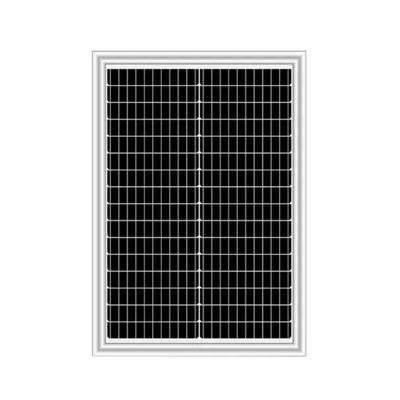Un buen precio. Panel solar monocristalino rígido de 50w con 500V de tensión máxima del sistema de calidad A para piscina LED flash solar inteligente en línea