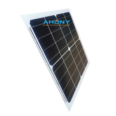 Compatible con la UE 5W 10w 20w 30w Panel solar de vidrio sin marco con monocristalino para cámaras de circuito cerrado Fan Ático LED Ocean Bouy