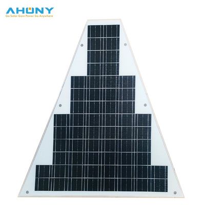 Panel solar trapezoide 30w redondo cuadrado rectangular bouy módulo PV personalizado para el banco de la mesa de árboles solar carga de autobús ligero