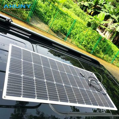 100w de película delgada impermeable transparente de plástico paneles solares flexibles para vehículos de barco
