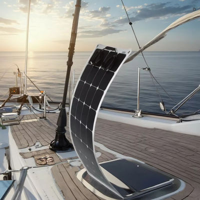 Un buen precio. 120w 12V fotovoltaico balcón de barco plástico transparente delgado paneles solares flexibles pv proveedor fabricante proveedor en línea
