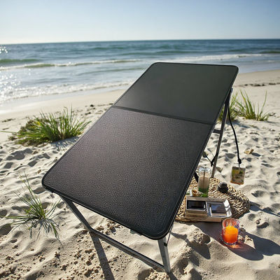3 Alturas Alturas ajustables Camping Mesa solar para campamento al aire libre Picnic en la playa patio trasero puerta trasera cocina