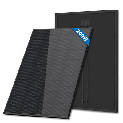 Un buen precio. Construcción de 7 capas Panel solar fotovoltaico monocristalino de 200W para autocaravana Sistema de balcón Barco de cobertizo de jardín en línea
