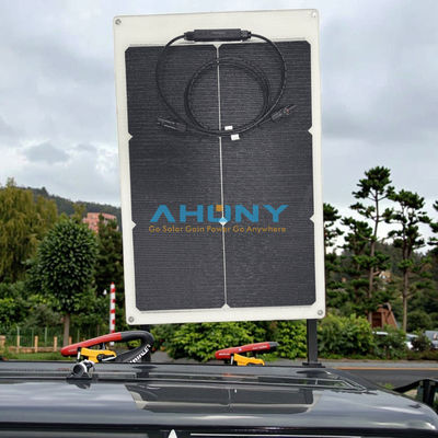 Un buen precio. 50W 22V ETFE Negro Panel Solar Flexible, ETFE Negro Delgado, Delgado Semi-Flexible PERC Mono Células Solares de Alta Eficiencia 12 Voltios para Cargar Batería Marinos RV Camper Barcas Tienda en línea