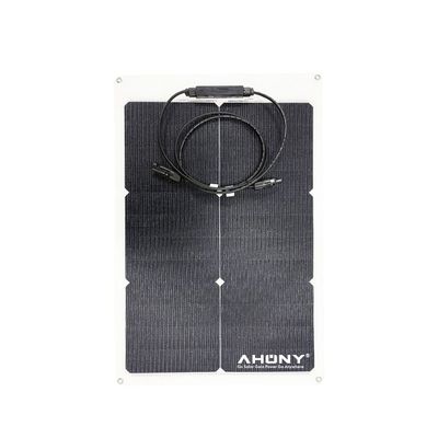 Un buen precio. Panel solar flexible de película fina con celda de contacto trasero de 50W para kit de camping, panel solar para balcón y vehículos recreativos (RV) en línea