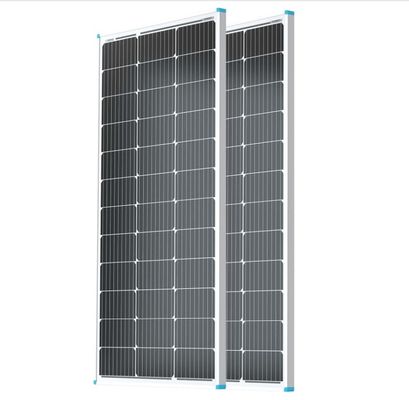 Paneles solares monocristalinos de 100W 20V para RV, marinos, tejados, granjas, baterías, alta eficiencia celular